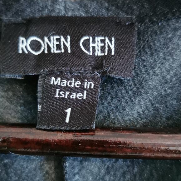 Ronan Chen size s maxi dress gray striped - Picture 6 of 13